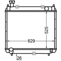 Chladič motora MAHLE CR 126 000S