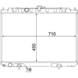 Chladič motora MAHLE CR 1490 000S