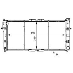 Chladič motora MAHLE CR 161 000S