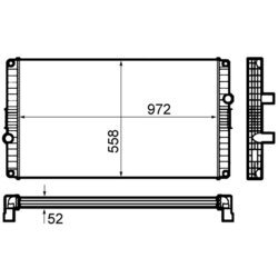 Chladič motora MAHLE CR 1920 000P