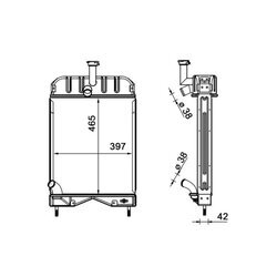 Chladič motora MAHLE CR 2332 000S