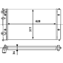 Chladič motora MAHLE CR 394 000S - obr. 13