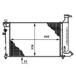 Chladič motora MAHLE CR 487 000S - obr. 1