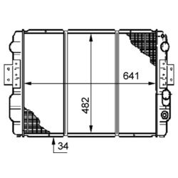 Chladič motora MAHLE CR 633 000S