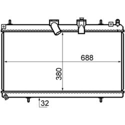 Chladič motora MAHLE CR 802 000S