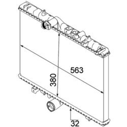 Chladič motora MAHLE CR 883 000P - obr. 1