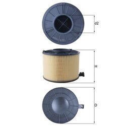 Vzduchový filter MAHLE LX 4411