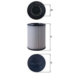 Vzduchový filter MAHLE LX 5363