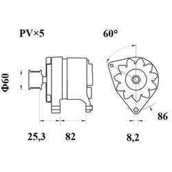 Alternátor MAHLE MG 102 - obr. 4