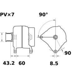 Alternátor MAHLE MG 324 - obr. 4