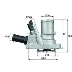 Termostat chladenia MAHLE TI 144 88