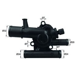 Termostat chladenia MAHLE TI 214 83 - obr. 2