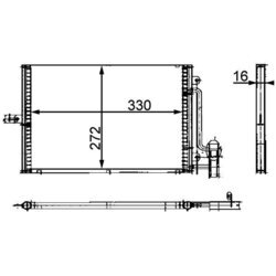 Kondenzátor klimatizácie MAHLE AC 317 000P - obr. 1