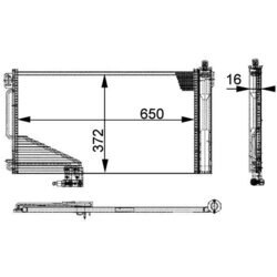 Kondenzátor klimatizácie MAHLE AC 347 000P - obr. 1