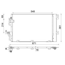 Kondenzátor klimatizácie MAHLE AC 377 000P - obr. 1