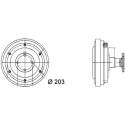 Spojka ventilátora chladenia MAHLE CFC 37 000P - obr. 1