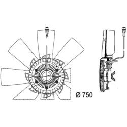 Ventilátor chladenia motora MAHLE CFF 457 000P - obr. 1