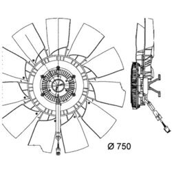 Ventilátor chladenia motora MAHLE CFF 460 000P - obr. 1