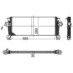 Chladič plniaceho vzduchu MAHLE CI 509 000S - obr. 1