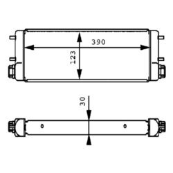 Chladič motorového oleja MAHLE CLC 233 000P - obr. 1