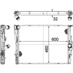 Chladič motora MAHLE CR 1089 000P - obr. 1