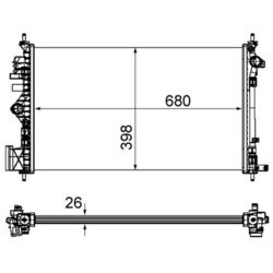 Chladič motora MAHLE CR 1100 000P