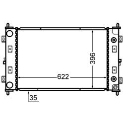 Chladič motora MAHLE CR 1425 000S