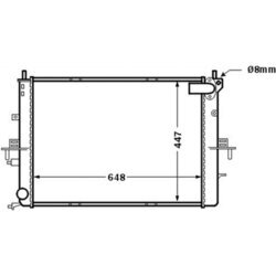 Chladič motora MAHLE CR 1510 000S