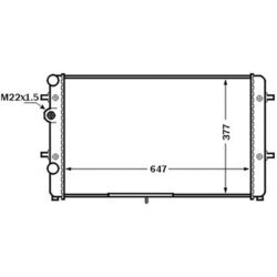 Chladič motora MAHLE CR 1512 000S