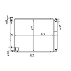 Chladič motora MAHLE CR 1578 000S