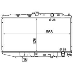 Chladič motora MAHLE CR 158 000S