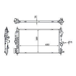 Chladič motora MAHLE CR 1697 000S