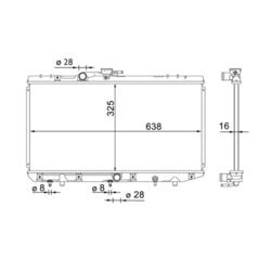 Chladič motora MAHLE CR 1699 000S - obr. 1