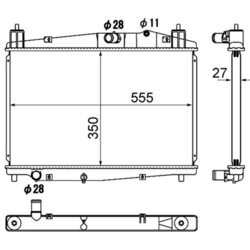 Chladič motora MAHLE CR 1887 000S