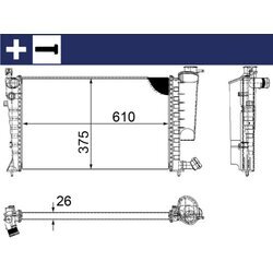 Chladič motora MAHLE CR 2206 000S - obr. 14