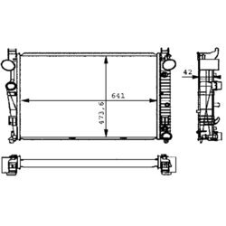 Chladič motora MAHLE CR 226 000S - obr. 1