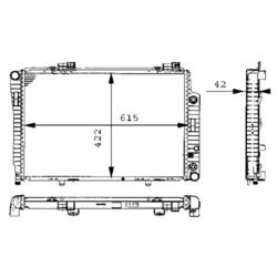 Chladič motora MAHLE CR 248 000S