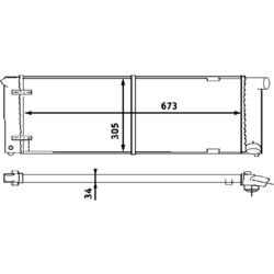 Chladič motora MAHLE CR 407 000S