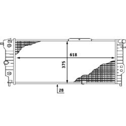 Chladič motora MAHLE CR 440 000S - obr. 1