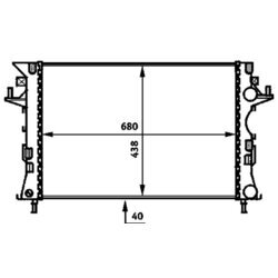 Chladič motora MAHLE CR 462 000P