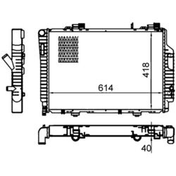 Chladič motora MAHLE CR 485 000S