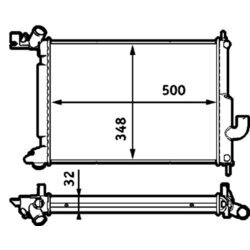 Chladič motora MAHLE CR 563 000S