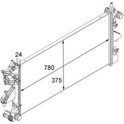 Chladič motora MAHLE CR 881 000S - obr. 18