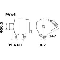 Alternátor MAHLE MG 367 - obr. 4