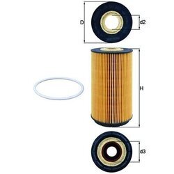 Olejový filter MAHLE OX 557D