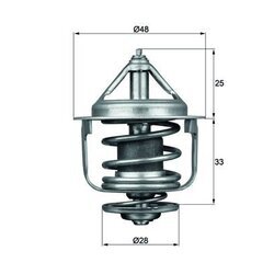 Termostat chladenia MAHLE TX 87 77D - obr. 2