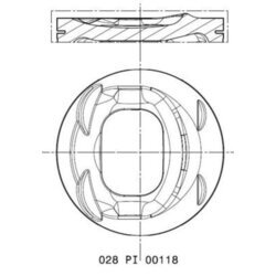 Piest MAHLE 028 PI 00118 000 - obr. 1