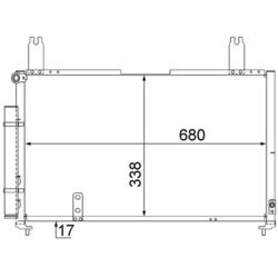 Kondenzátor klimatizácie MAHLE AC 565 000S - obr. 1