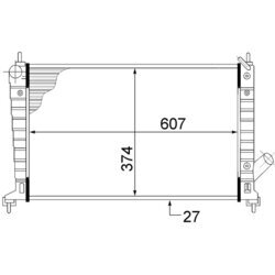 Chladič motora MAHLE CR 1511 000S