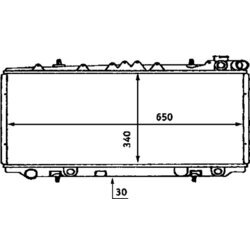 Chladič motora MAHLE CR 436 000S